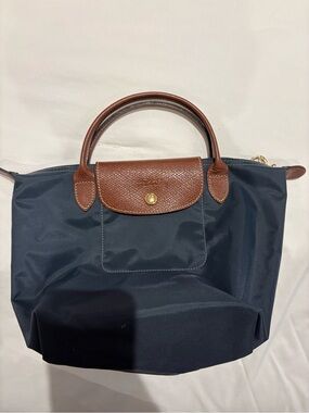 Longchamp Navy Nylon Tote - Size small